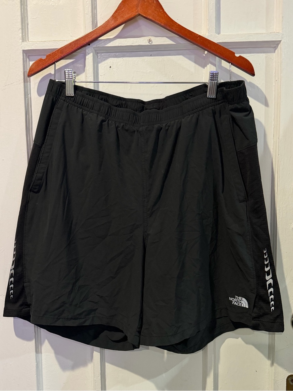 The North Face Black Men’s Athletic Shorts with Reflective Trim
